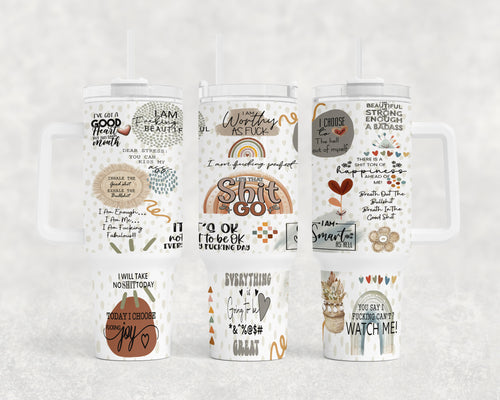 Cuss Words with transparent background 40 Ounce Tumbler Wrap