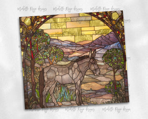 Donkey Stained Glass