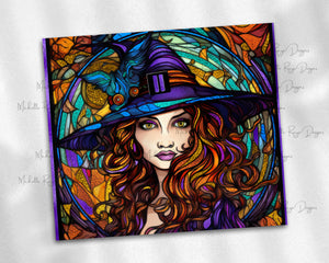 Halloween Witch Tumbler Design