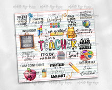 Load image into Gallery viewer, Teacher Daily Affirmations Inspiration