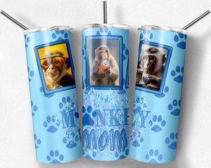 Blue Monkey Mom with Picture Frames