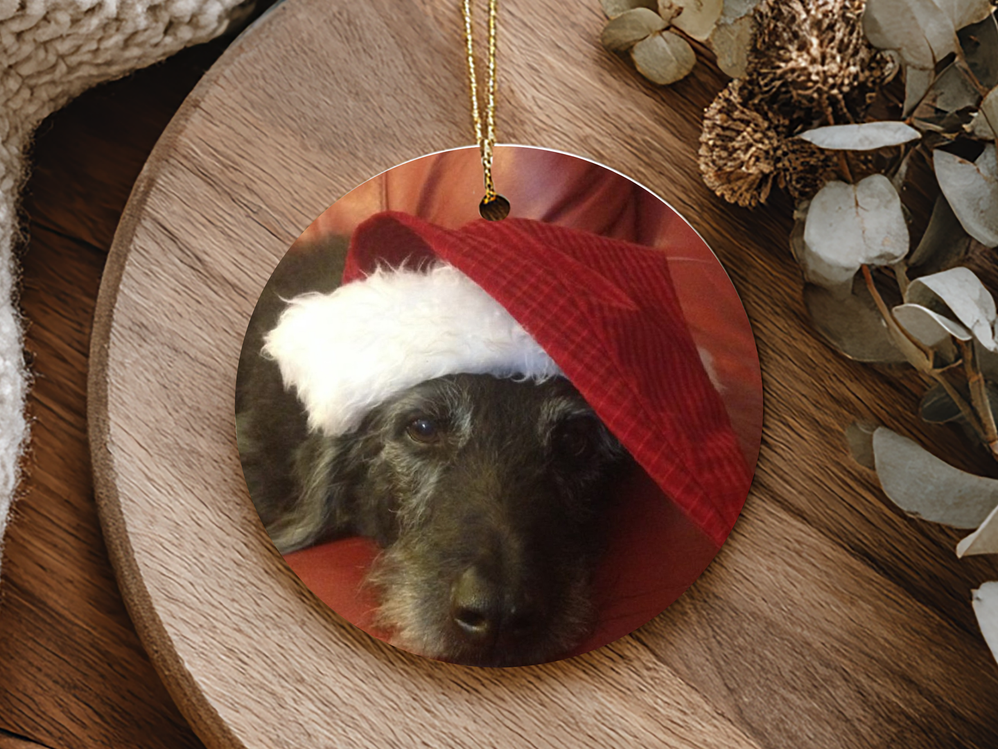 3 Inch MDF ornament add any Picture and small text