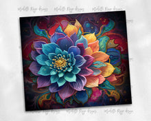 Load image into Gallery viewer, Kaleidoscope psychedelic rainbow flowers 1