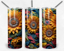 Load image into Gallery viewer, 3D Abstract Clay Sunflowers