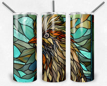 Load image into Gallery viewer, Brown Silkie Chicken Stained Glass