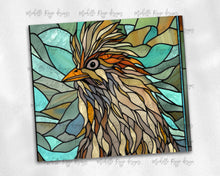 Load image into Gallery viewer, Brown Silkie Chicken Stained Glass