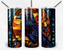 Load image into Gallery viewer, Raven in Stained Glass Design