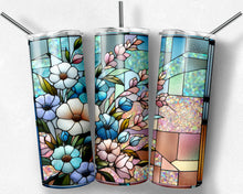Load image into Gallery viewer, Stained Glass Pastel Flowers