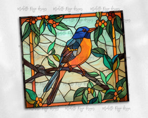 Baltimore Oriole Stained Glass