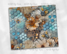 Load image into Gallery viewer, blue Bee seamless jewels boho