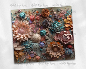 3D Boho Clay and Paper Flowers
