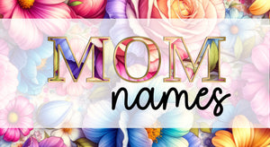 Bright watercolor flower 101 match the mom names 101A