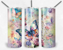Load image into Gallery viewer, Pastel Watercolor Butterflies