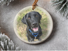 Load image into Gallery viewer, 3 inch Ceramic ornament add any Picture and small text