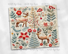 Load image into Gallery viewer, Christmas Deer and Trees Embroidered Design