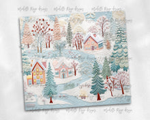 Load image into Gallery viewer, Christmas Winter Village Embroidered Design