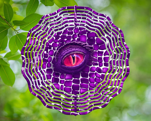 dragon scales purple transparent Wind Spinner