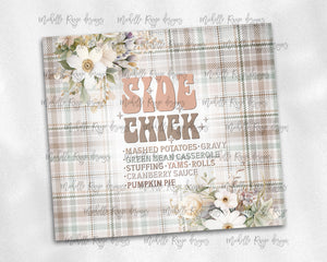 Flannel Thanksgiving Sides Chick