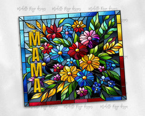 MAMA Stained Glass Bright Flowers