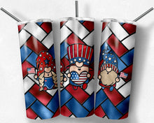 Load image into Gallery viewer, 4th of July Stained Glass Gnomes