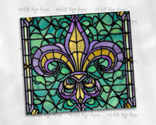 Load image into Gallery viewer, stained glass Mardi Gras