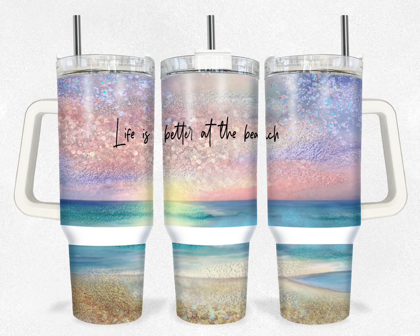 Life is better at the Beach 40 Ounce Tumbler Wrap