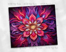 Load image into Gallery viewer, psychedelic pink and coral flowers 4