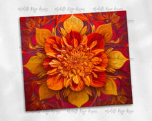 Load image into Gallery viewer, psychedelic Orange flowers 5