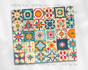 Mosaic Tile Folk Art Quilt