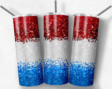 Load image into Gallery viewer, Red White Blue Glitter, Patriotic 4th of July