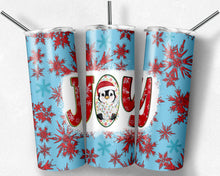 Load image into Gallery viewer, Christmas Penguin JOY Tumbler Design