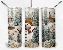 Load image into Gallery viewer, Snowman Embroidered Design