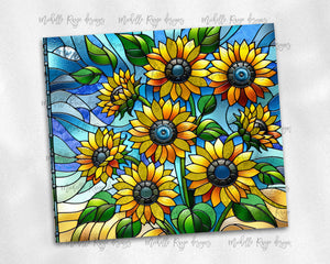 Stained Glass Sunflowers