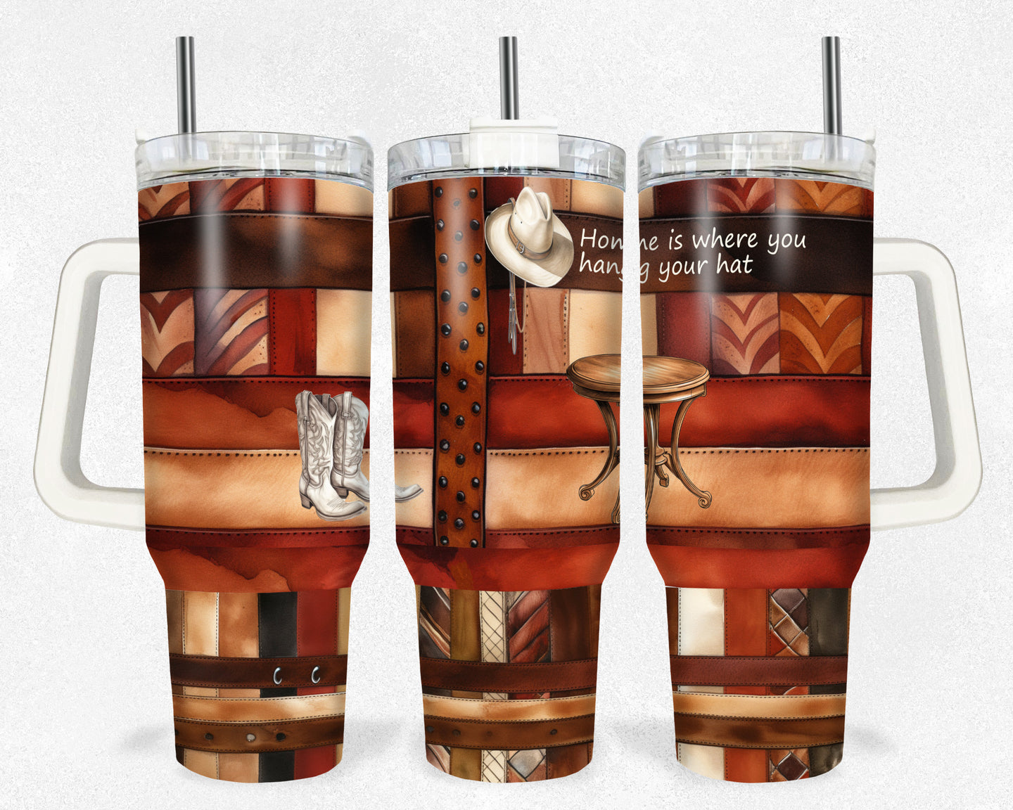 Home is where you hang your hat  40 Ounce Tumbler Wrap