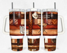 Load image into Gallery viewer, Home is where you hang your hat  40 Ounce Tumbler Wrap