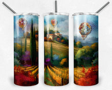 Load image into Gallery viewer, Tuscan Hot Air balloons Jewels and Diamonds vineyard