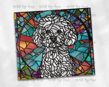 Load image into Gallery viewer, Bichon Frisé stained glass dog