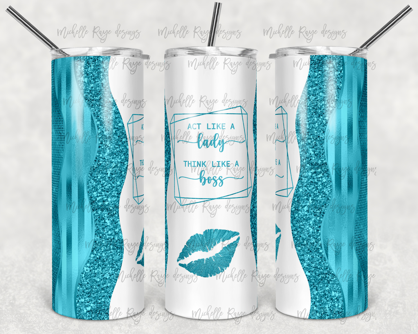 Act Like a Lady Turquoise with Lips