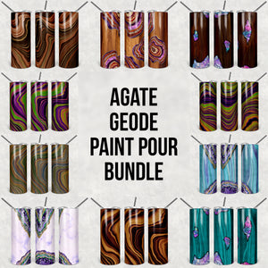 Agate Geode Paint Pour Bundle - Limited Time