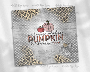 Autumn Wishes Checked Leopard Print