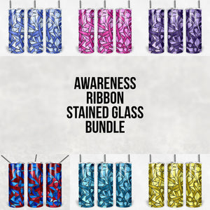 Awareness Ribbon Stained Glass Bundle - Limited Time