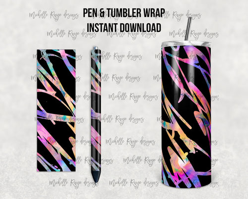 Black and Rainbow Bleach Combo