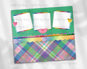 Bright Plaid with Picture Frames