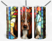 Load image into Gallery viewer, Basset Hound Dog Stained Glass