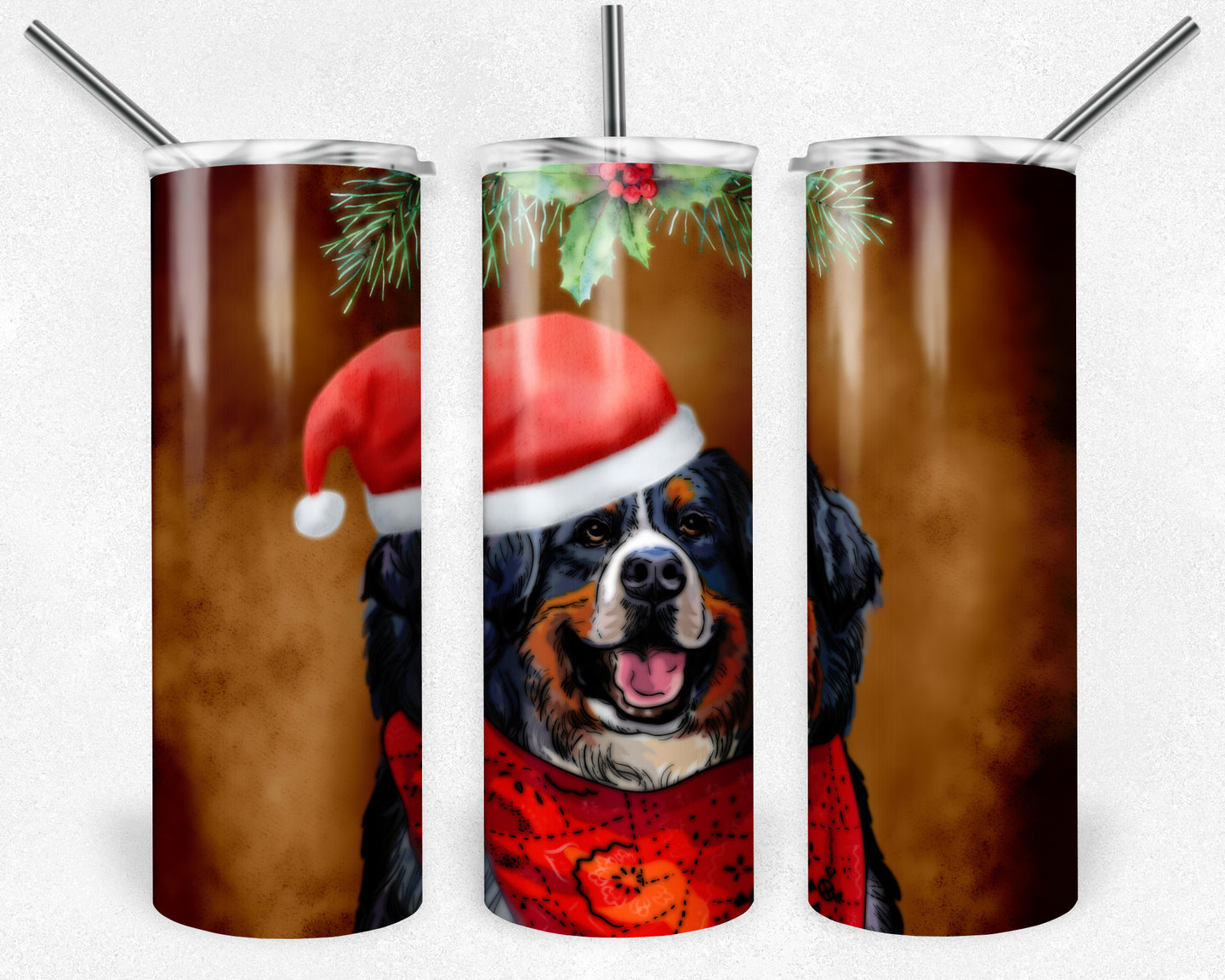 Christmas Bernese Mountain Dog