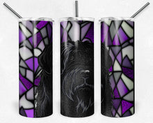 Load image into Gallery viewer, Black Russian Dog Stained Glass
