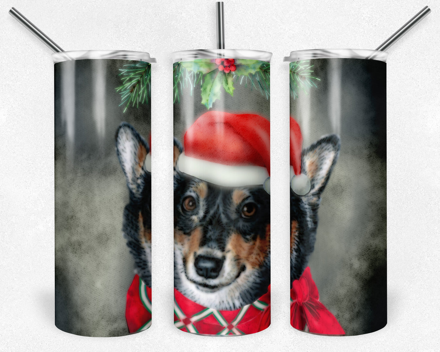 Christmas Black Corgi