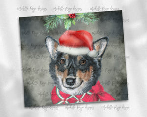 Christmas Black Corgi