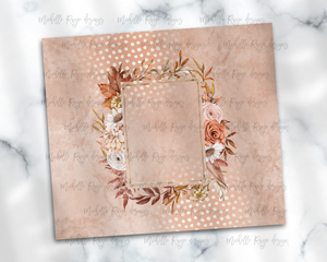 Boho Floral Frame Blank