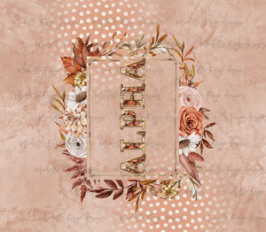 Boho Floral Frame Blank